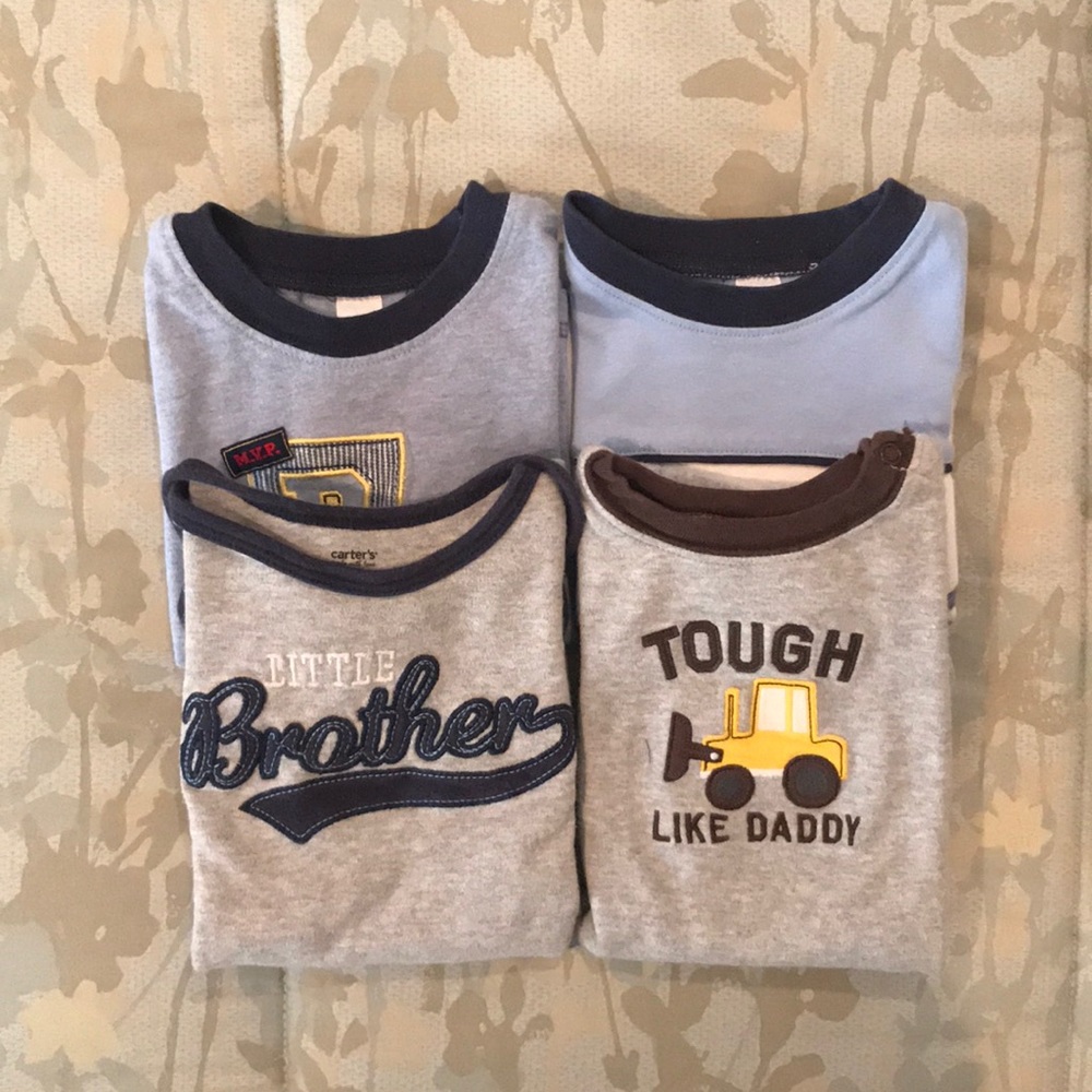 ✖️4️⃣ baby boy onesie/t-shirt bundle, sz 18 months